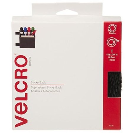 VELCRO BRAND 34x15 BLK Hook And Loop Tape 90081